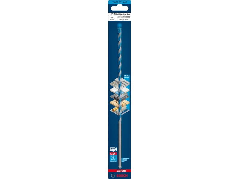 Bosch Professional Bohrer EXPERT CYL-9 MultiConstruction, 6 CYL-9 Multi-Konstruktion Mehrzweckbohrer