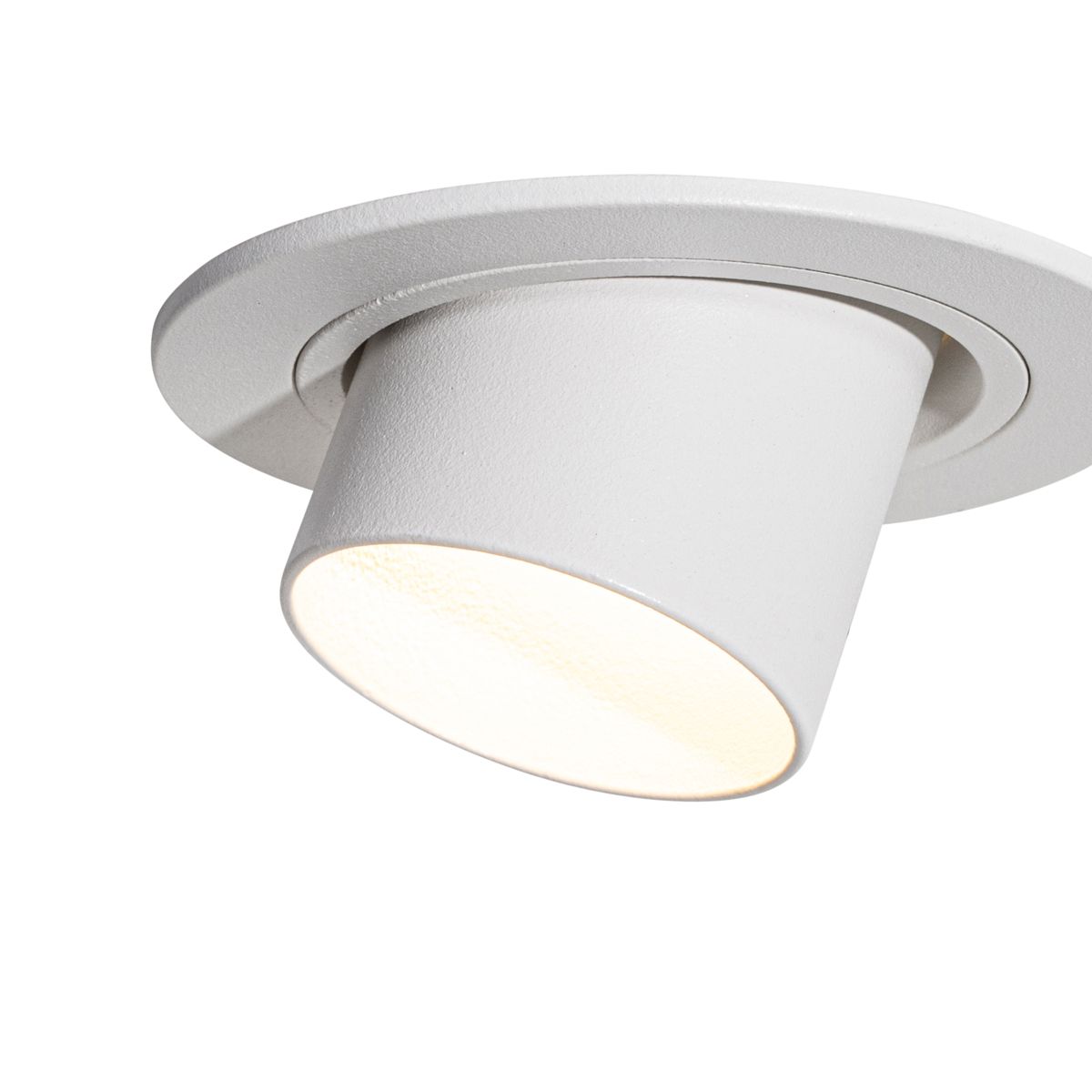 Set van 6 inbouwspots wit GU10 35mm rond kantelbaar - Installa