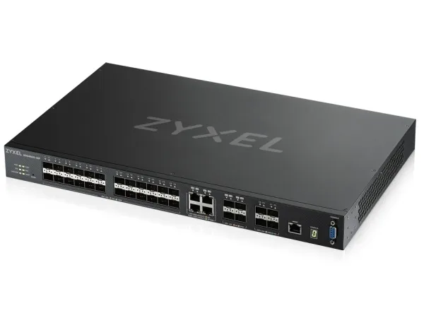 Zyxel XGS4600-32F - Switch - L3 - Administreret - 24 x Gigabit SFP   4 x combo Gigabit SFP   4 x 10 Gigabit SFP  - monterbar på stativ