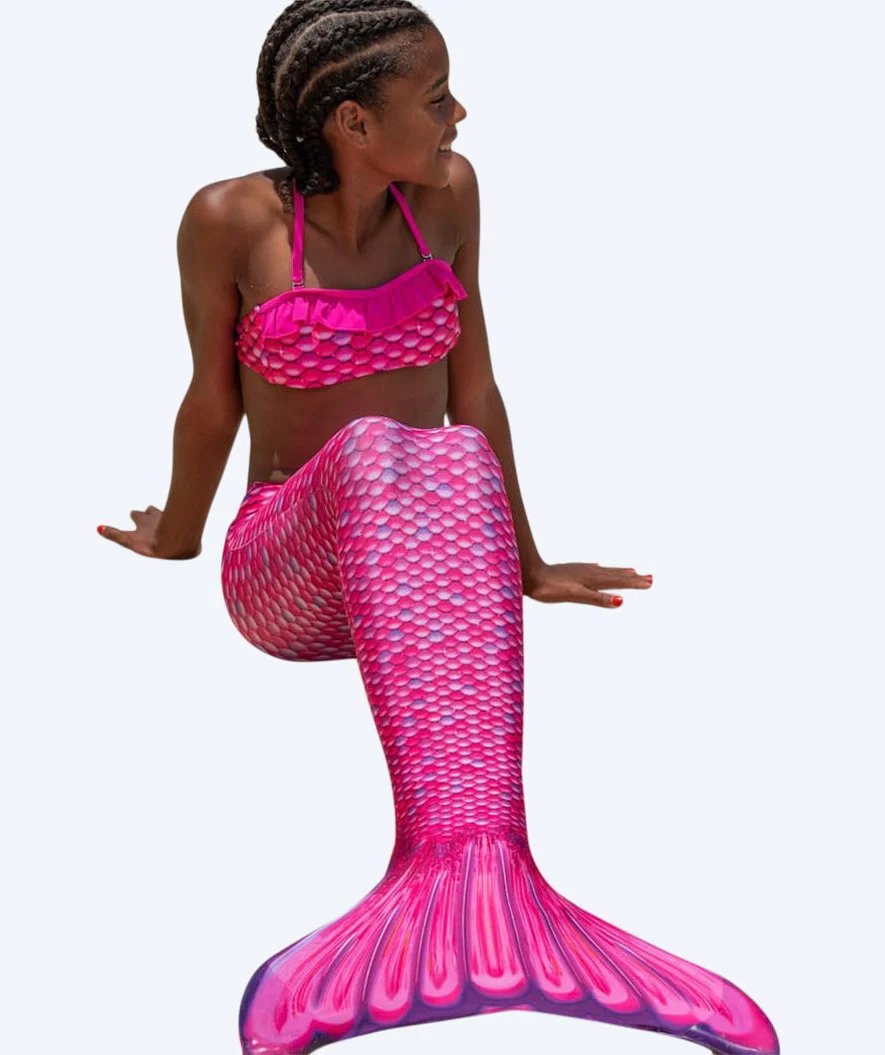 Fin Fun havfruehale til børn - Sæt - Malibu Pink (Lyserød)