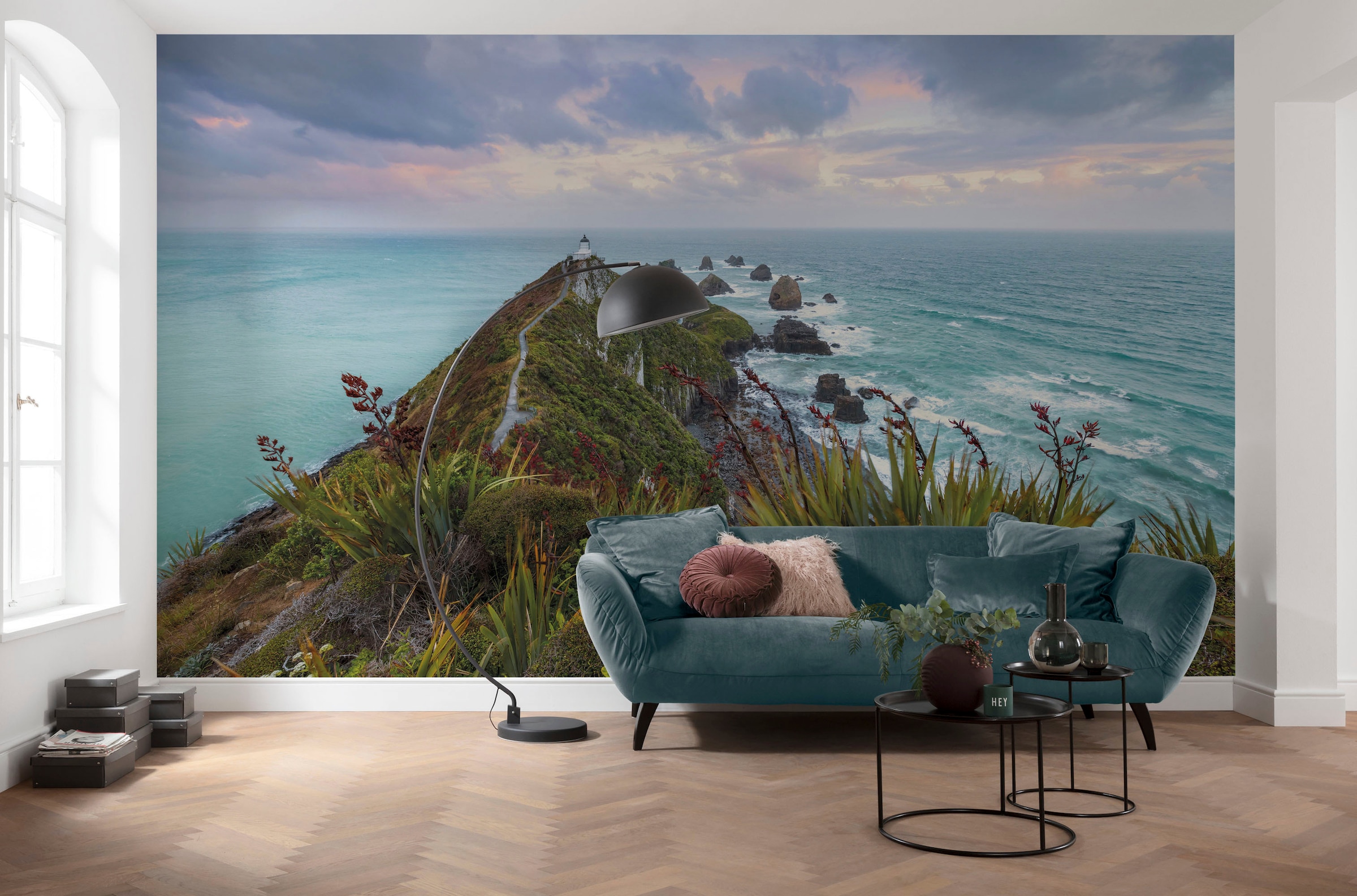 Komar Fototapete »Digitaldruck Vlies -  Stormy Sea - Grösse 400 x 250 cm« bedruckt glatt Wohnzimmer, Schlafzimmer