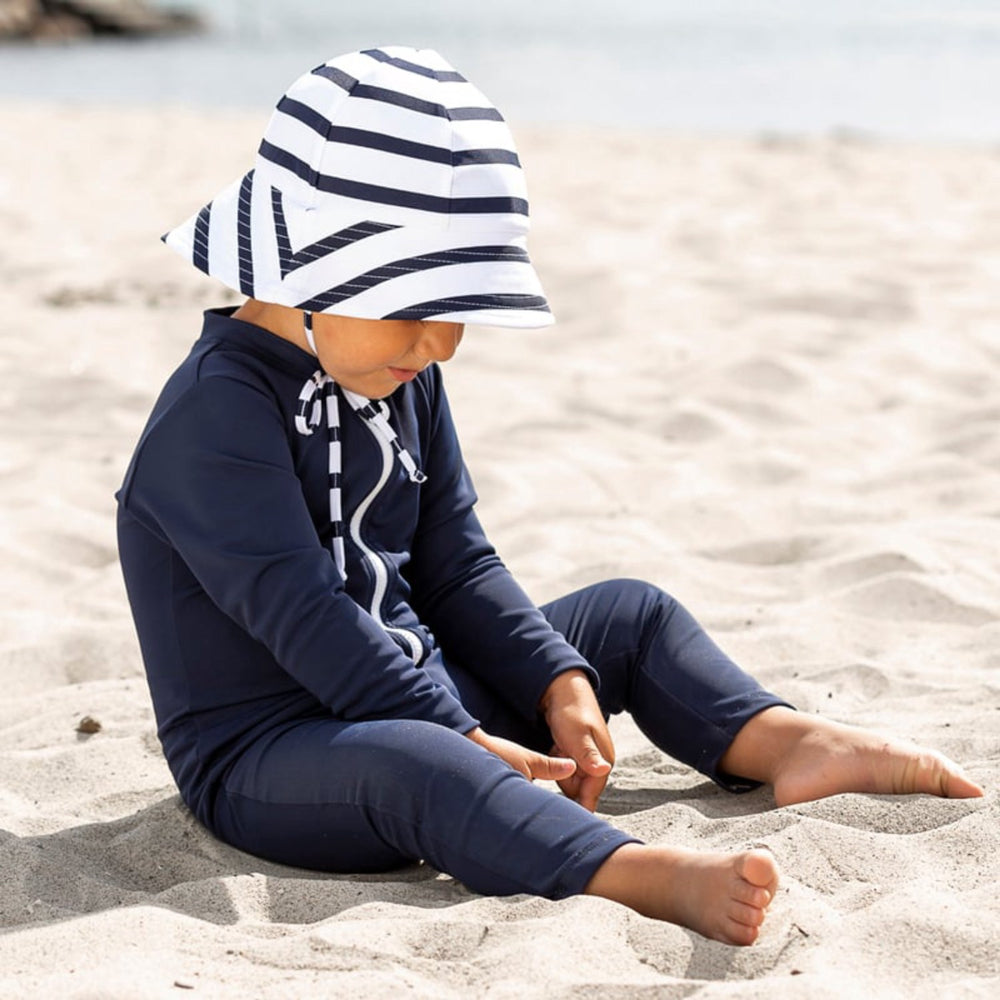 Køb Petit Crabe Blue Lou Basic Badeheldragt L/S
