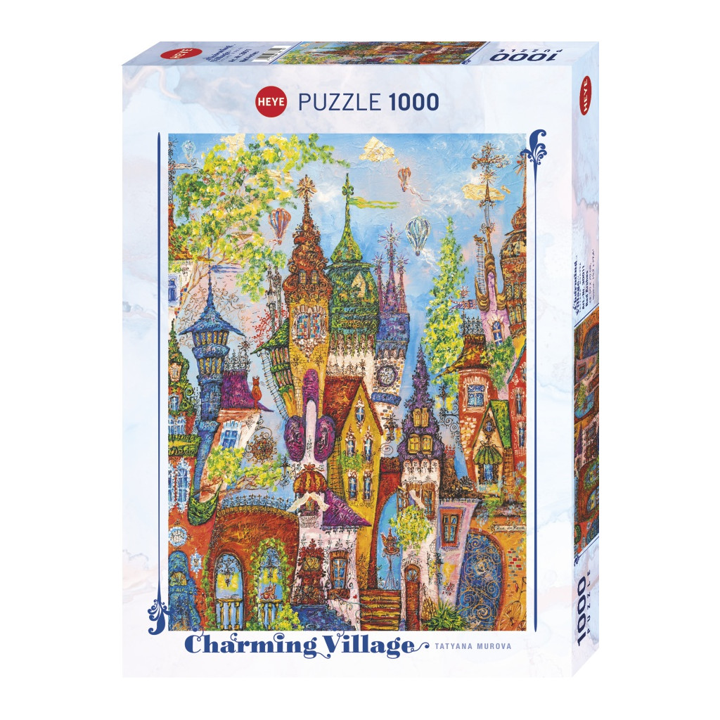 Puzzle - Charming Village Red Arches - 1000 Pièces