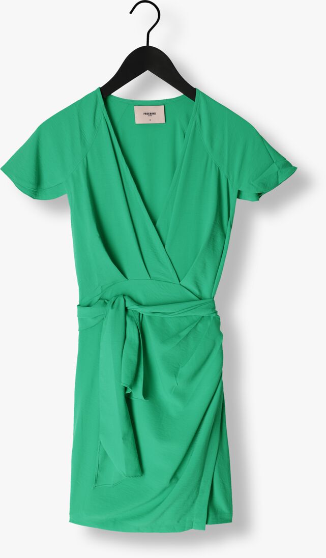 FREEBIRD groene freebird mini jurk wv-drape-pes-23-1
