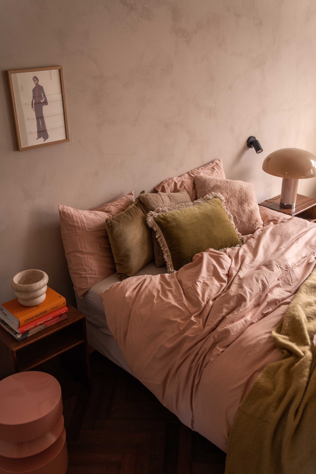 Dekbedovertrek Cotton Satin 200x220 cm misty rose