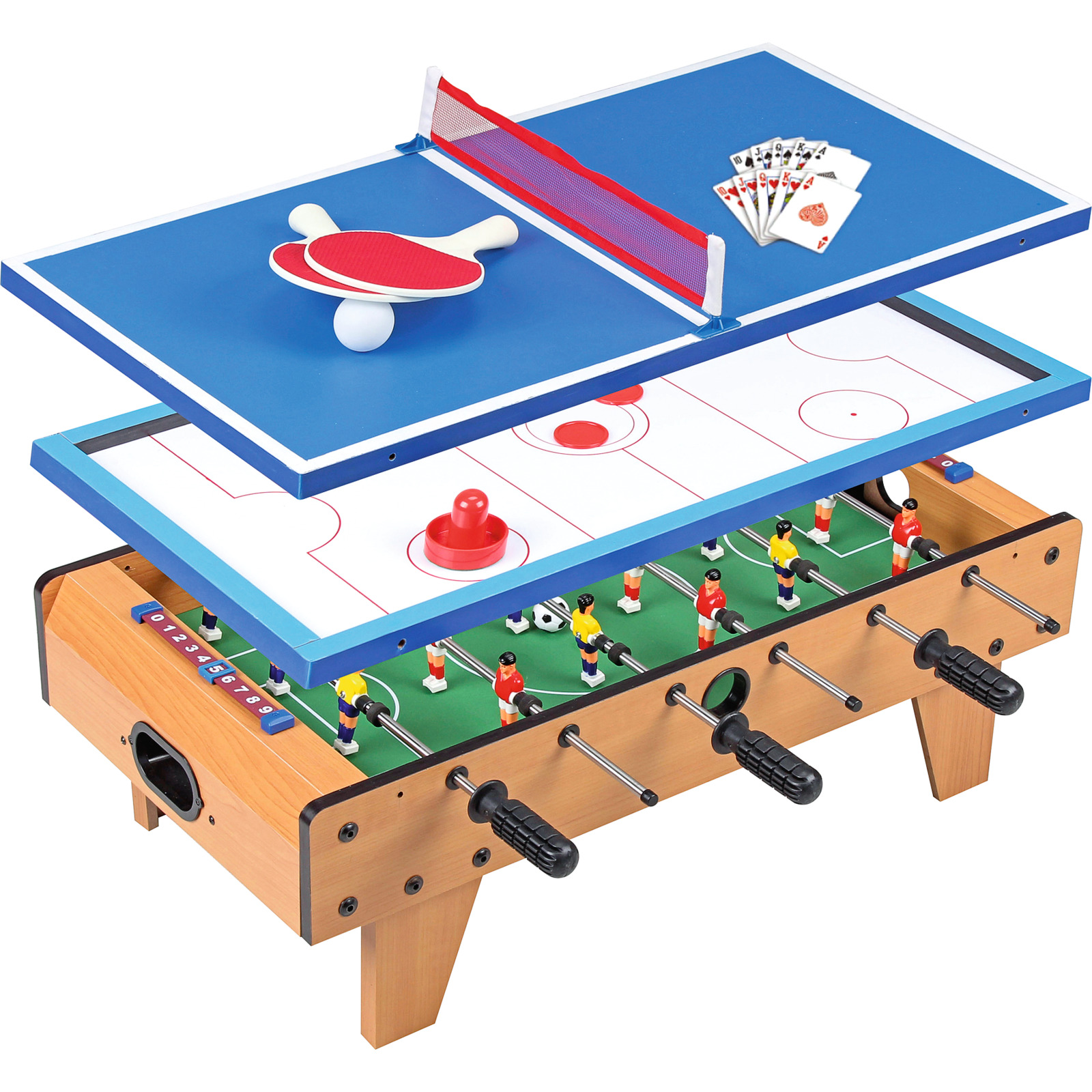 4in1 Fussball-/Hockey-/Pingpong-/Poker
