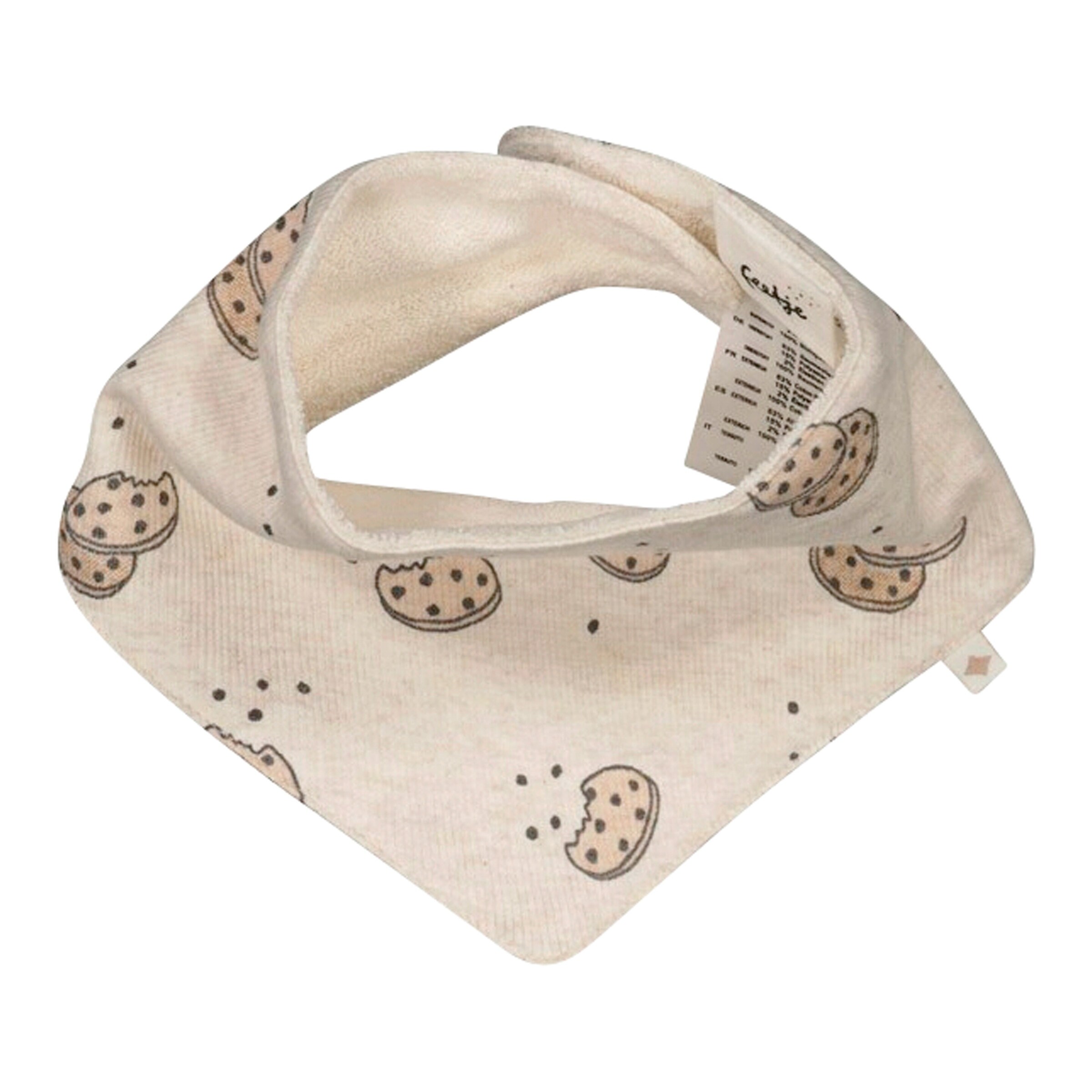 Feetje Dreieckstuch Cookies beige/braun