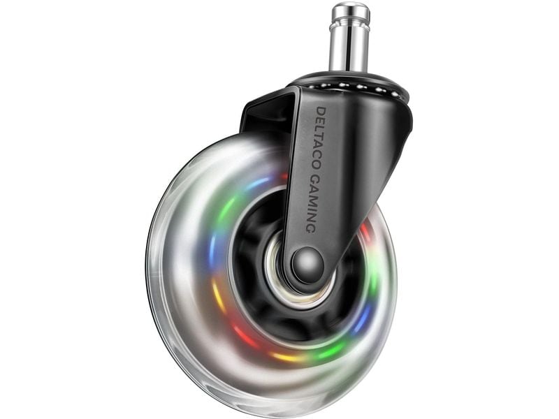 DELTACO Ersatzrollen GAM-141 Schwarz Ersatzrollen für Gaming-Stühle