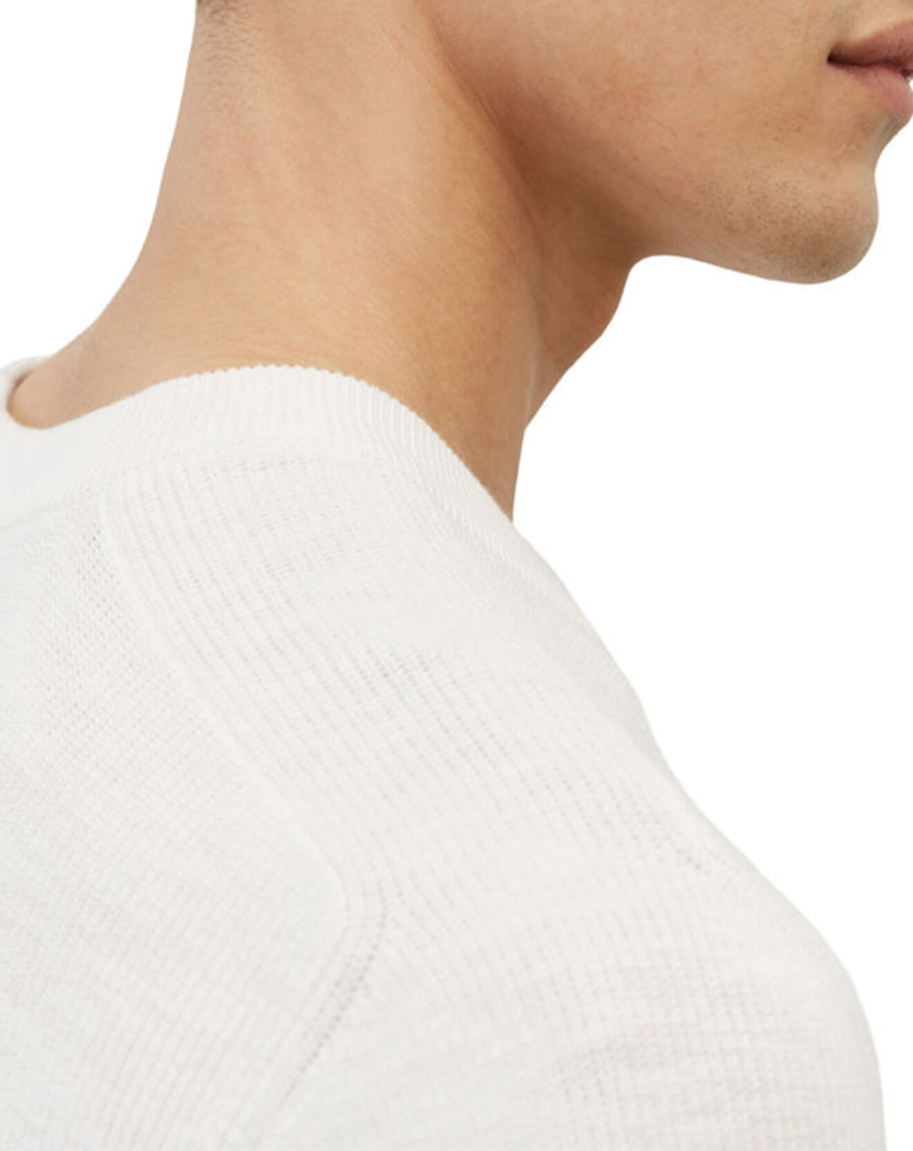 Marc O'Polo Pull en Coton & Lin écru