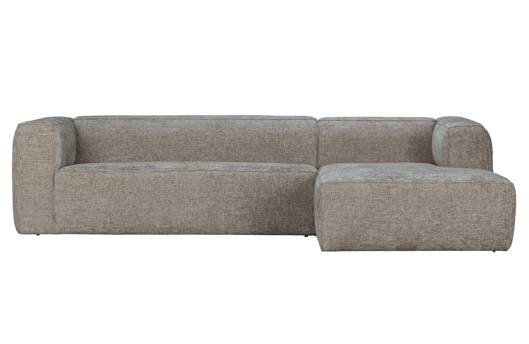 WOOOD hoekbank Bean rechts grove melange stof terrazzo