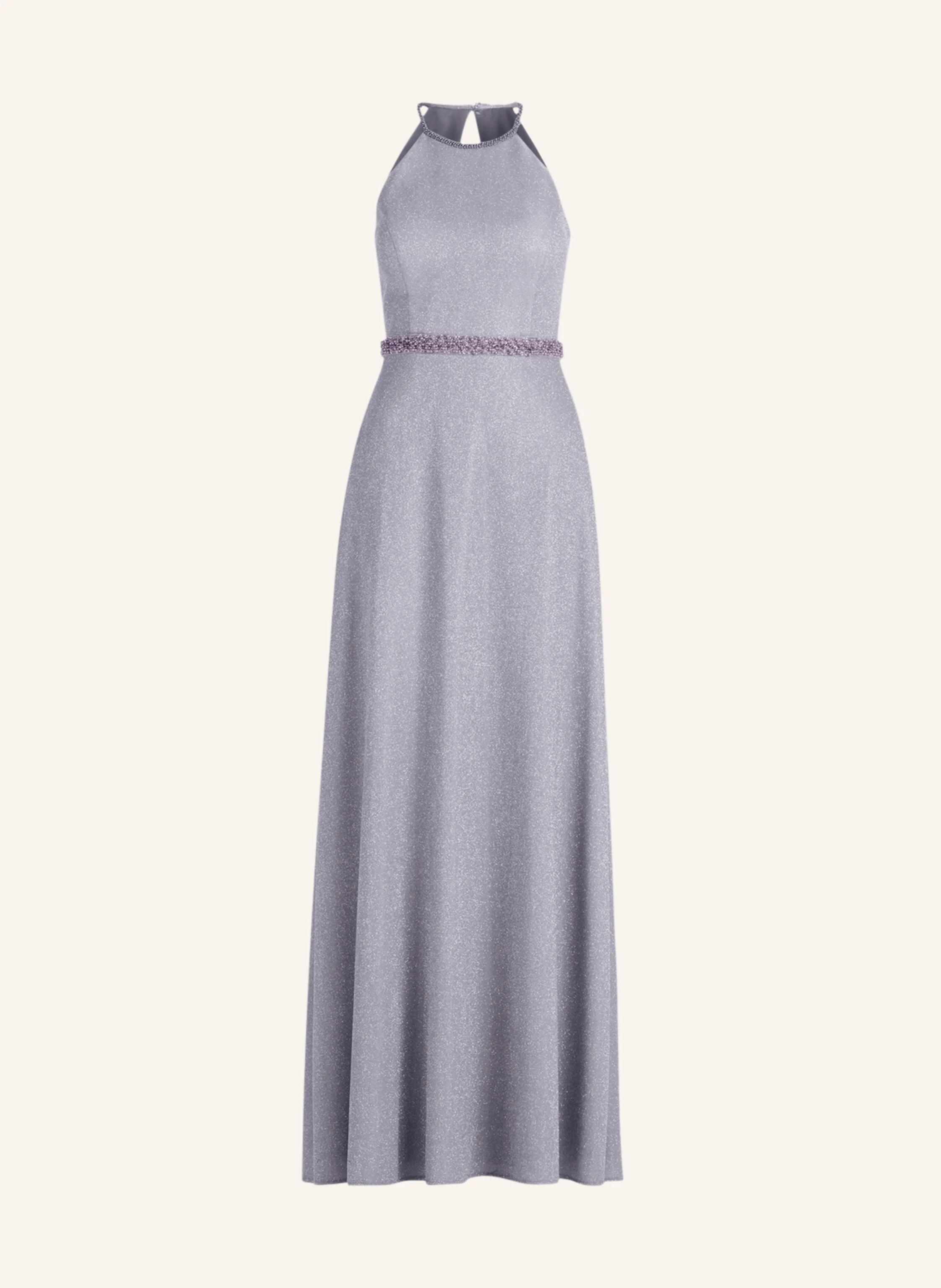 VM Vera Mont Abendkleid mit Schmuckperlen und Glitzergarn