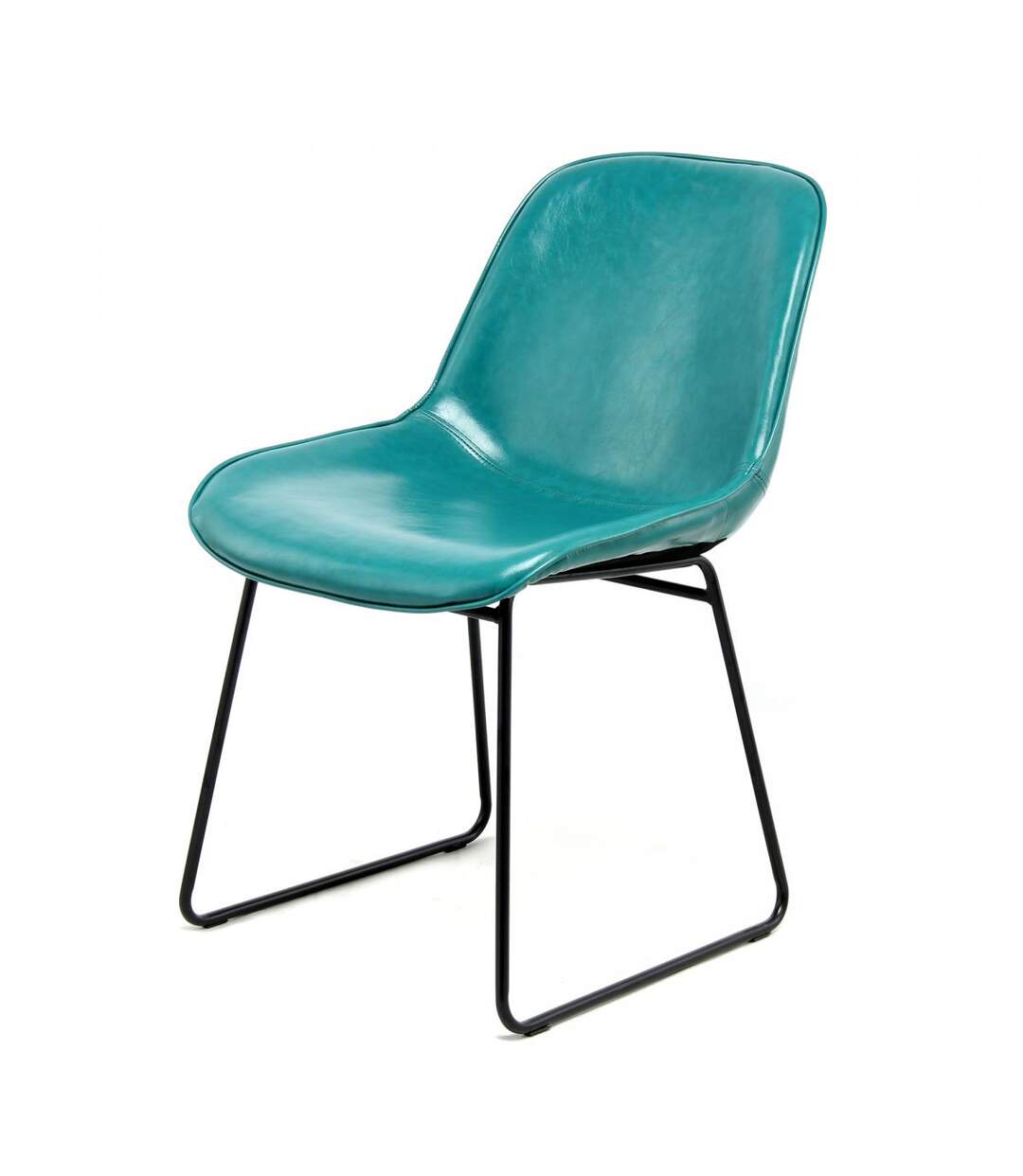 Lot de 2 chaises ATA en skaï fait main BSCI
