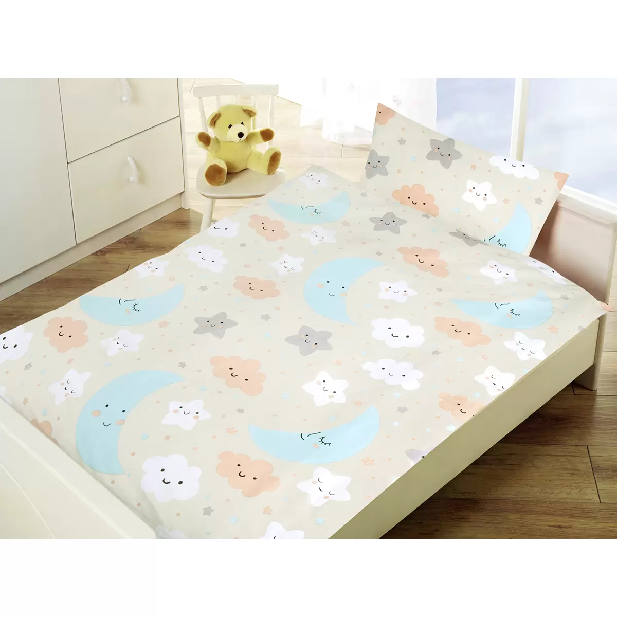 5-tlg Baby Starter Set Mond Bunt