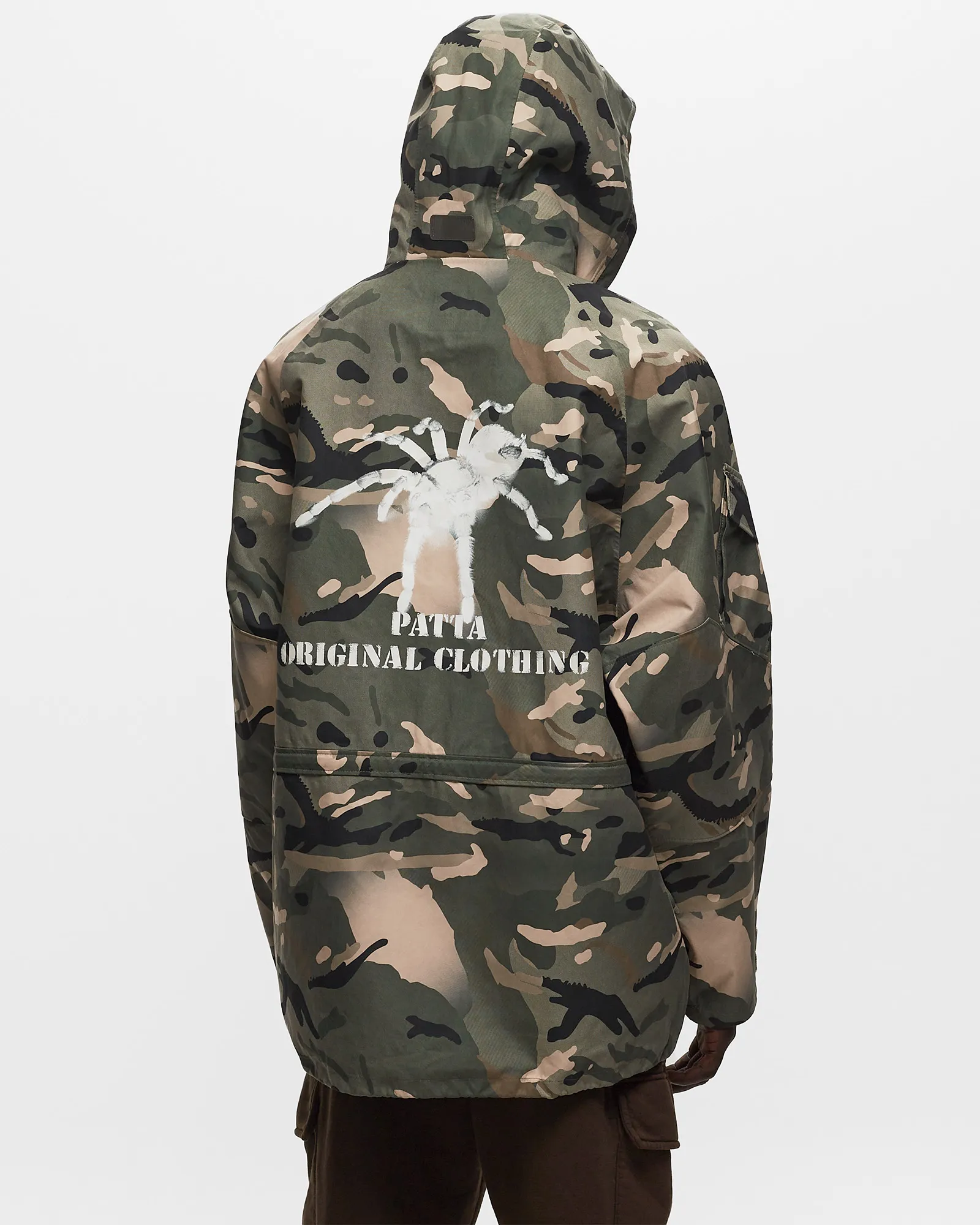 PATTA SPRAY CAMO NYLON TACTICAL PARKA
