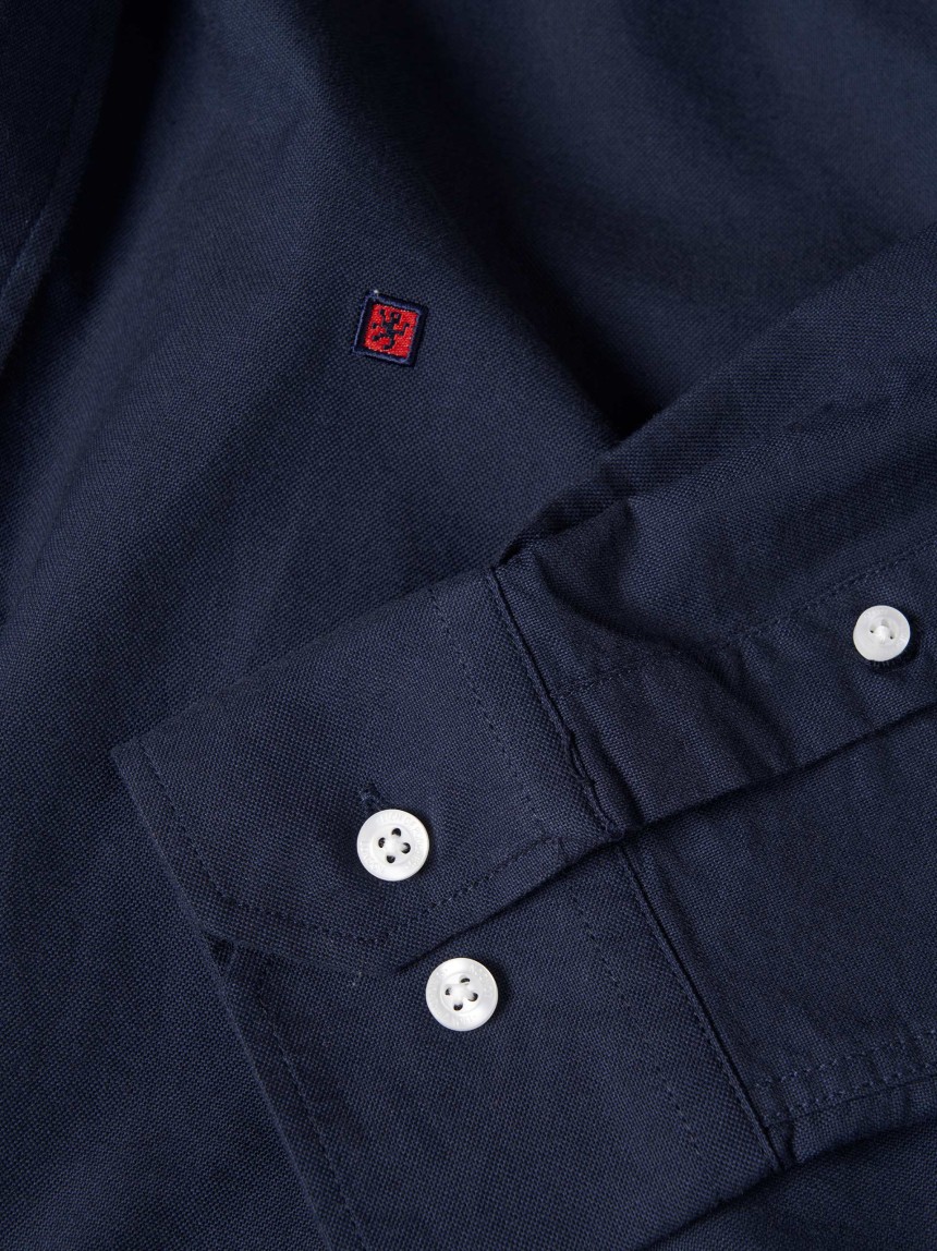 Camisa oxford regular fit em algodão