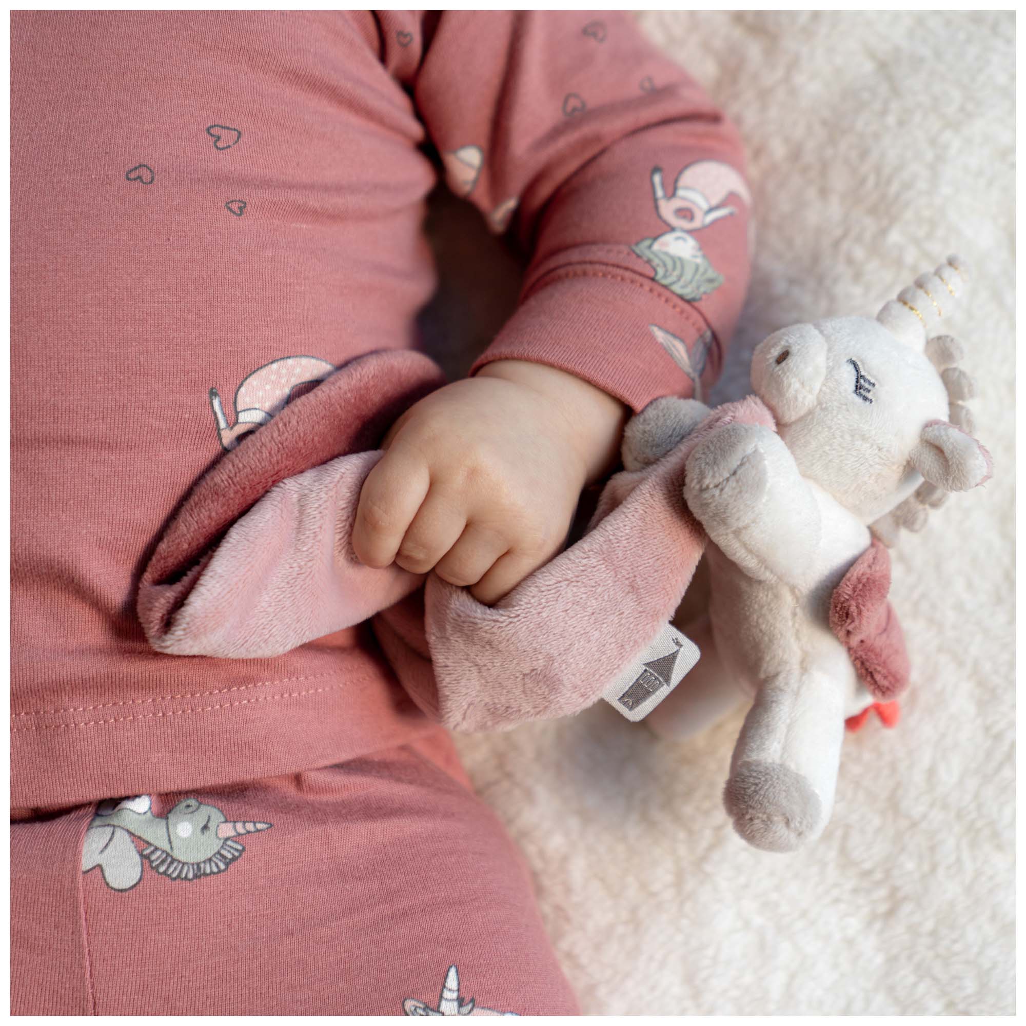 Prénatal knuffeldoekje Fairytale roze