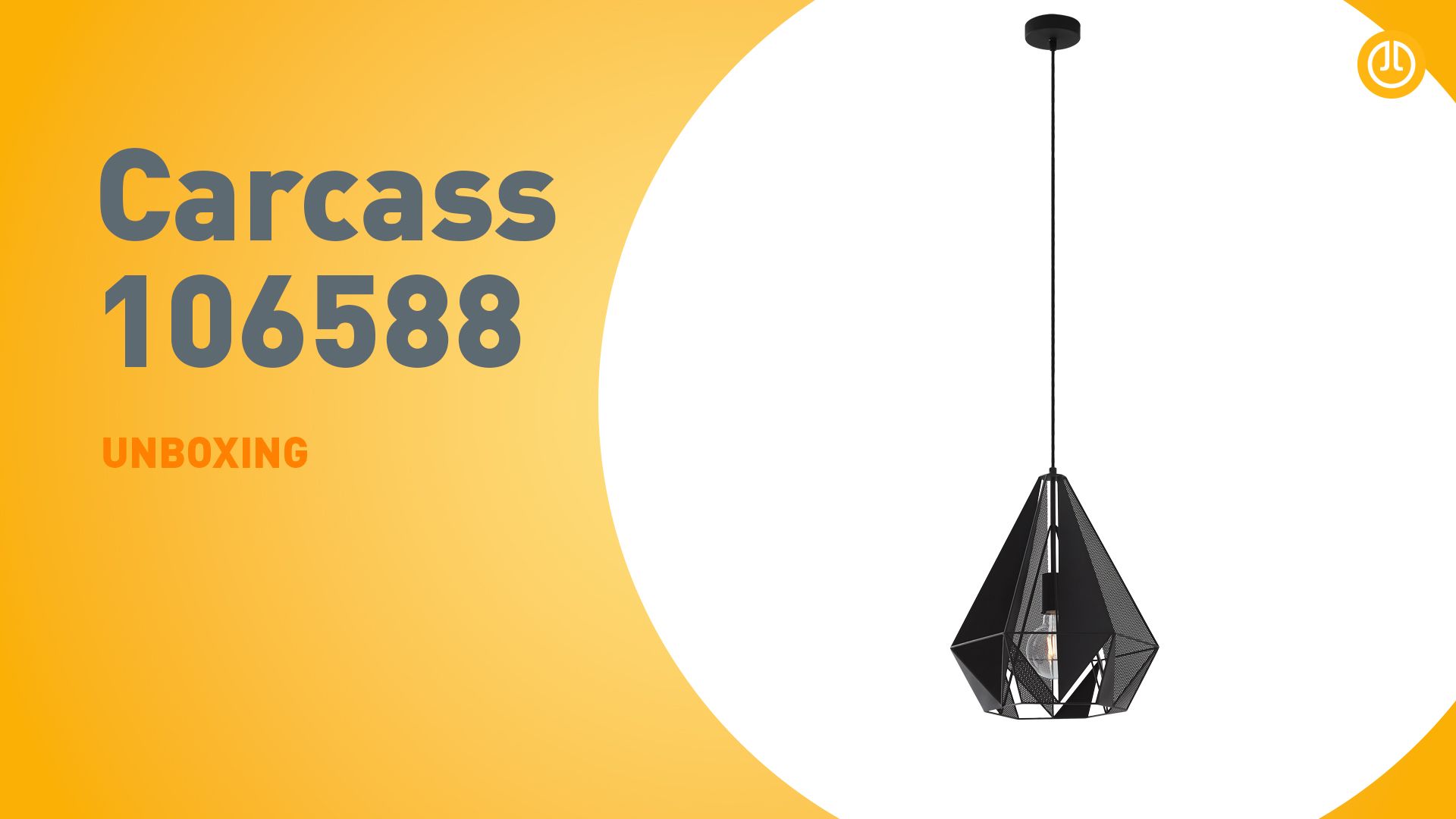 Industriële hanglamp zwart met mesh - Carcass