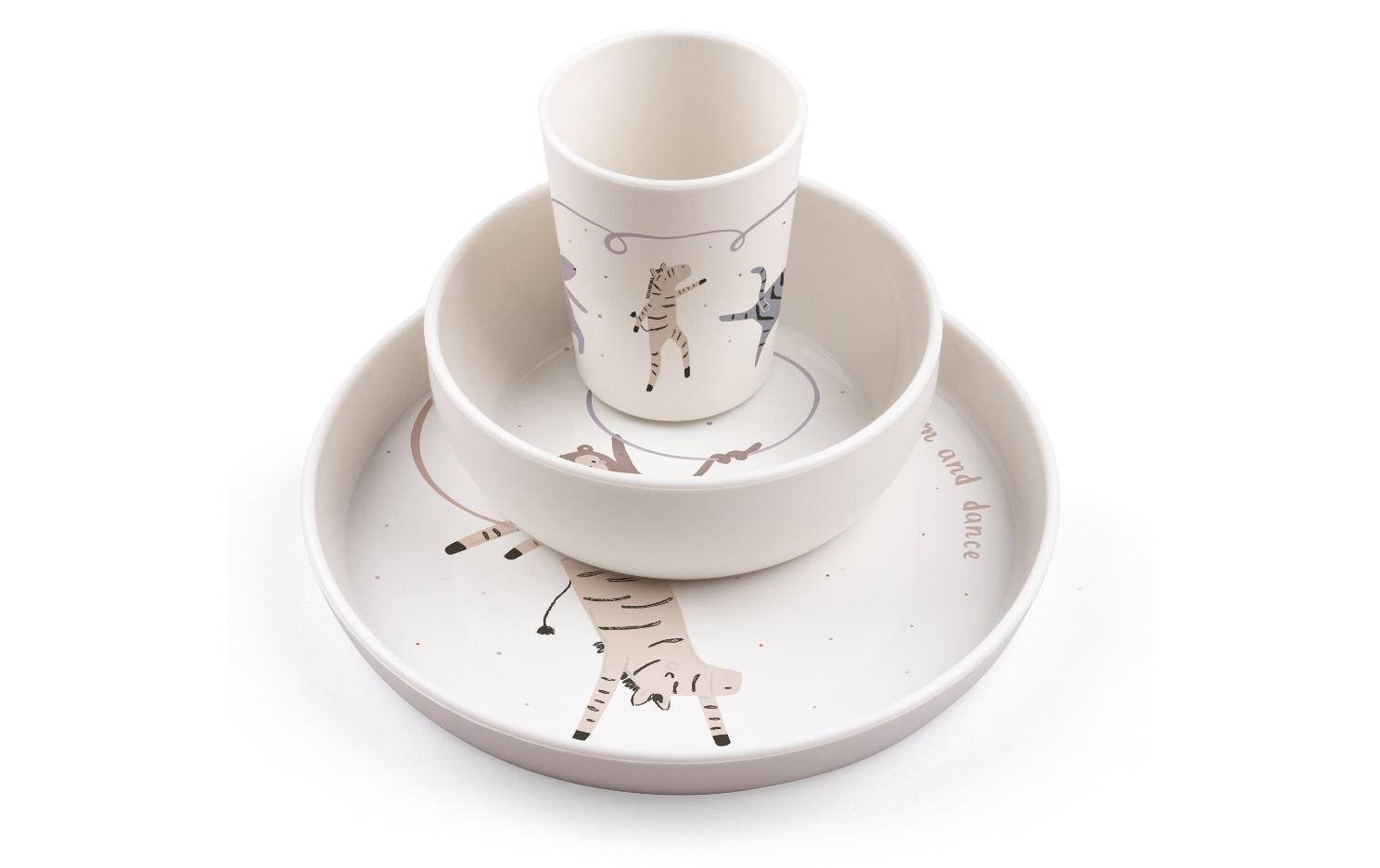 Kindergeschirrset Tastii Teeny ToesGeschirrset in dänischem Design