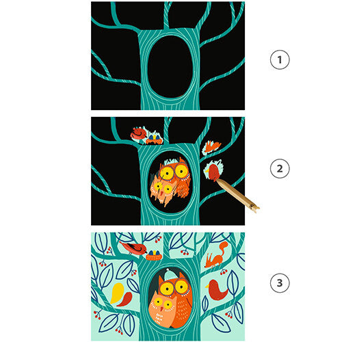 Djeco kraskaarten dieren