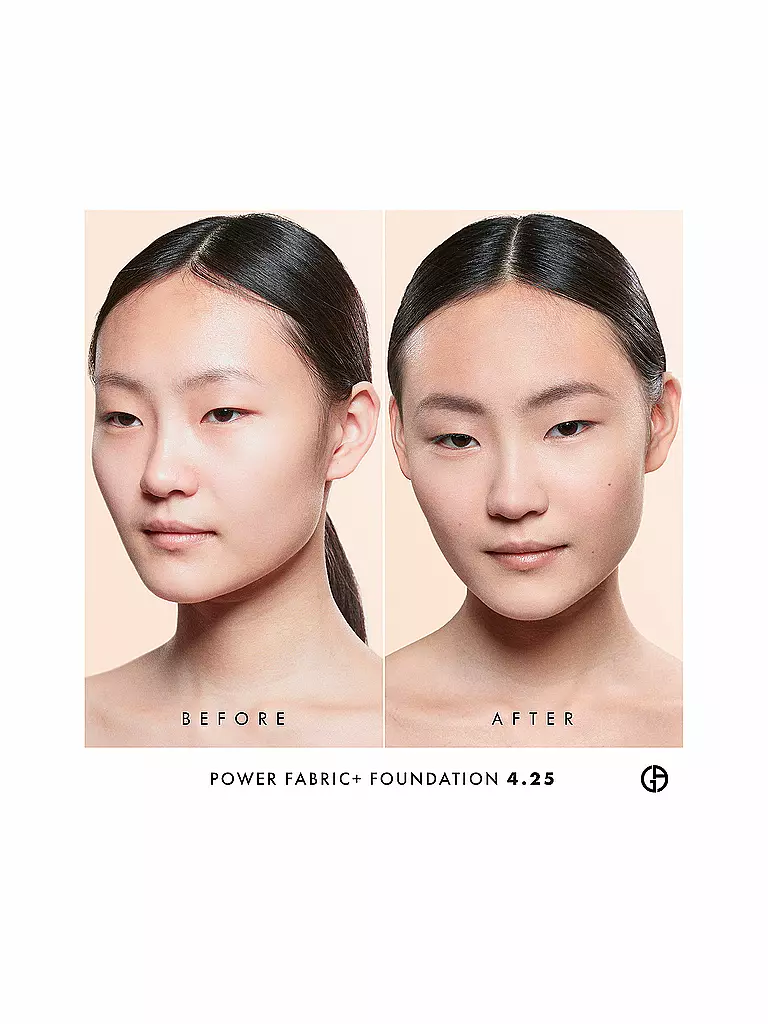 GIORGIO ARMANI COSMETICS Power Fabric + Longwear High Coverage Foundation  ( 4.25 ) camel