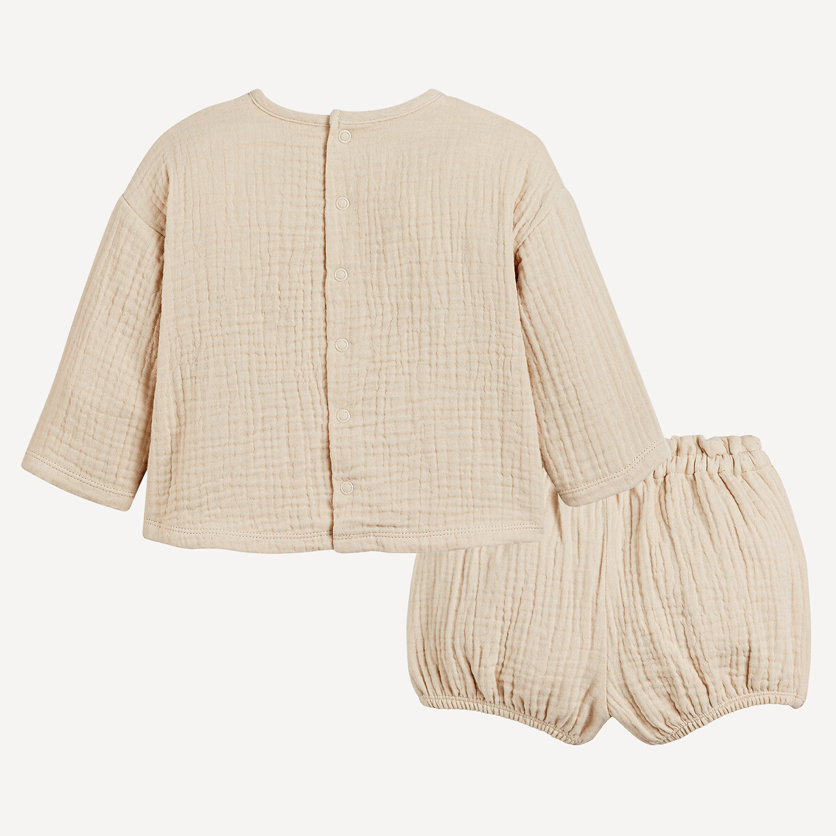 COLEÇÃO LA REDOUTE<br>Conjunto de 2 peças: camiseta e calcinha em tetra