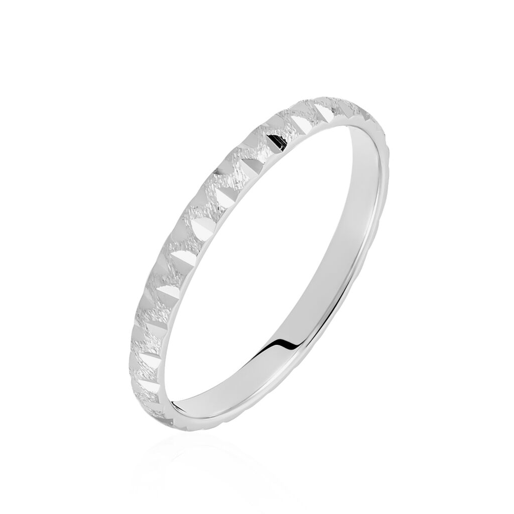 Alliance Philotes Diamantee Demi Jonc Classique Or Blanc