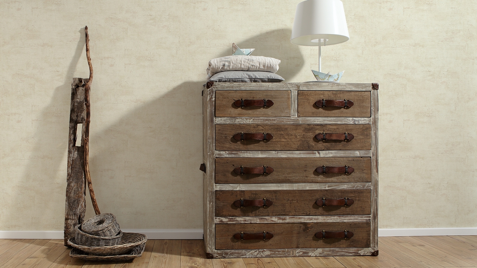 Vliestapete BEST OF WOOD'N STONE 2ND EDITION - beige - 10 Meter