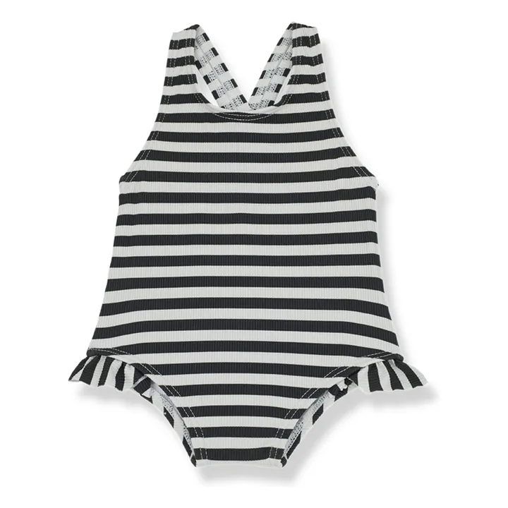 1+ in the family Maillot 1 Pièce Margherita Rayé | Gris anthracite