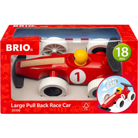 BRIO 30308 stor pull-back racerbil