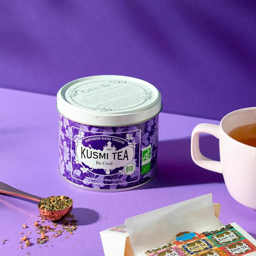 Be Cool-Infusion verveine, menthe, pomme Boîte 90 g