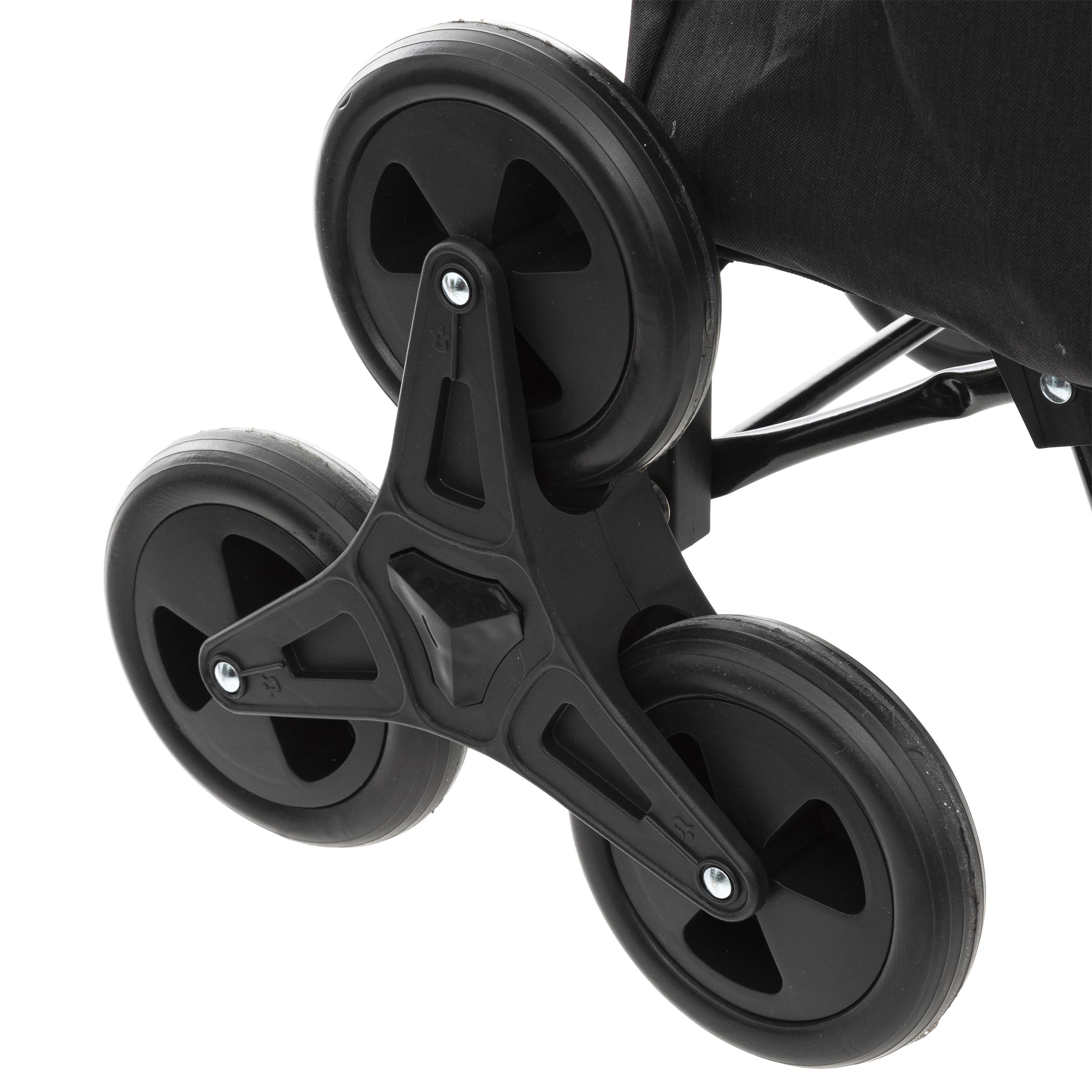 CHARIOT 6 ROUES METAL NOIR NOMADE