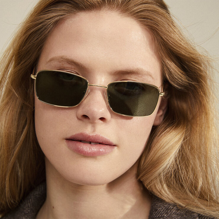 Pilgrim YEIDER sunglasses green/gold Grøn