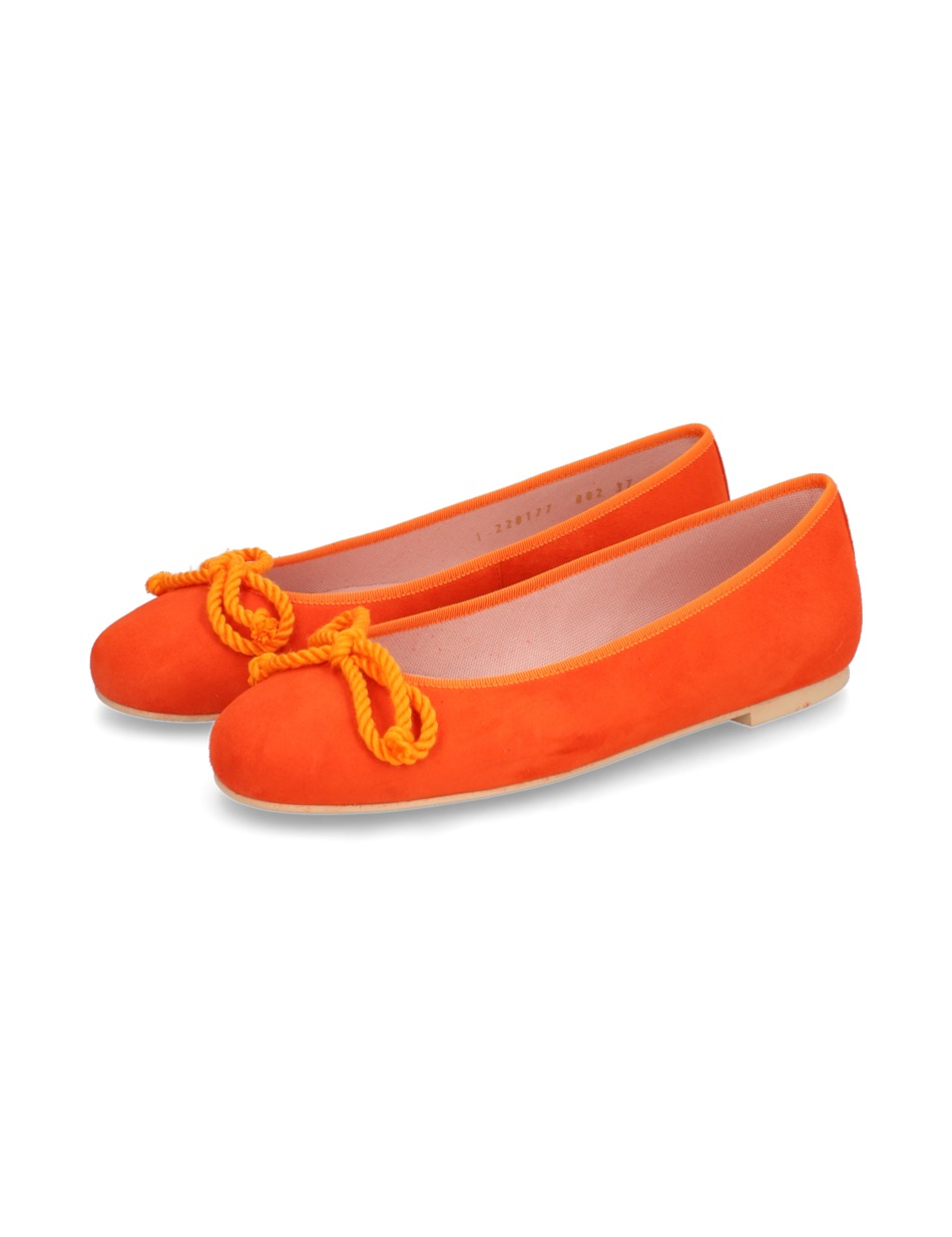 Veloursleder Ballerina