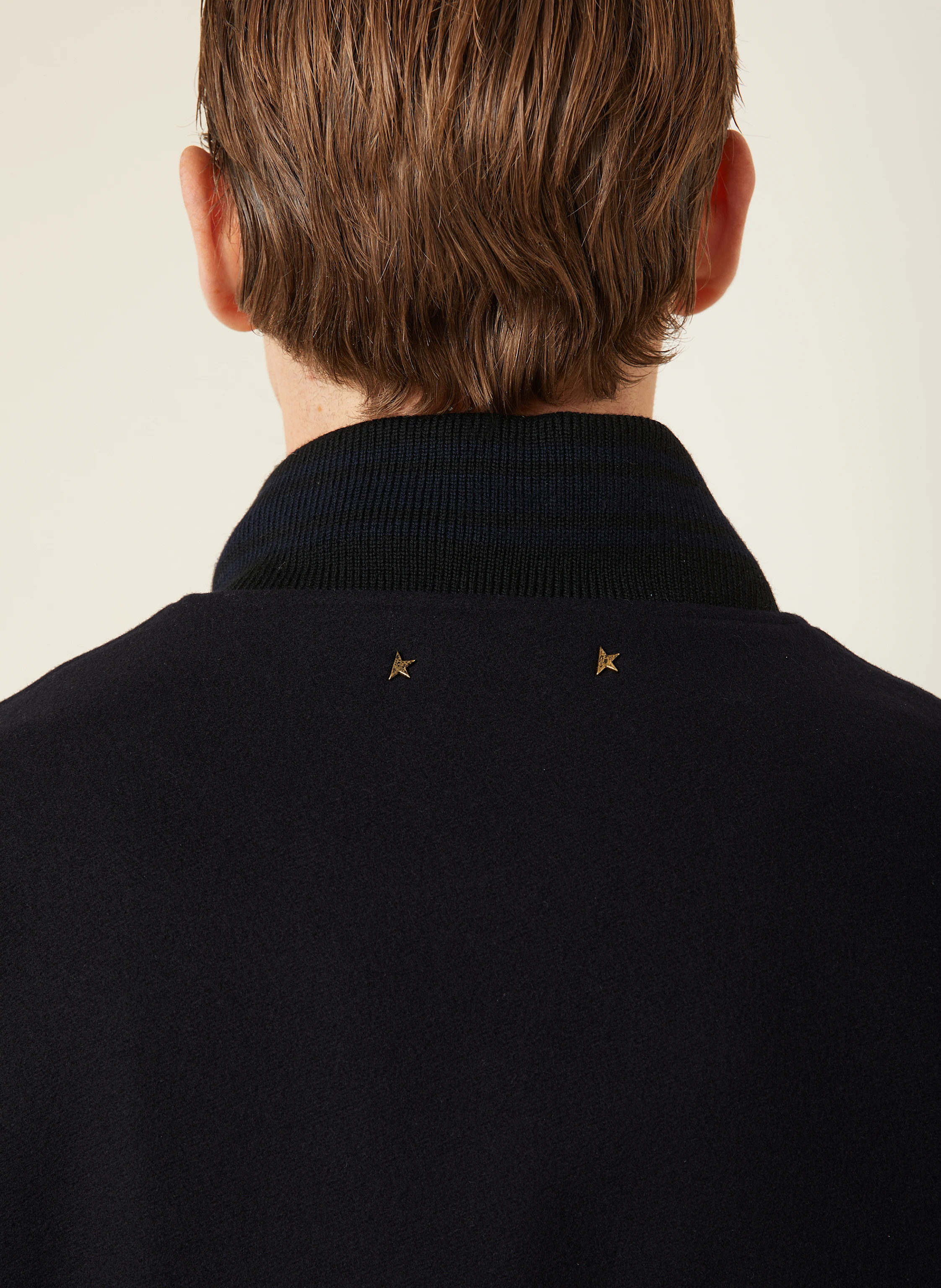 GOLDEN GOOSE College-Jacke im Materialmix