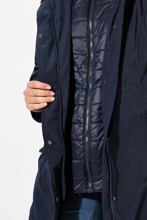 HYPRAR Performance-Parka, Stehkragen, Kapuze, recycelt