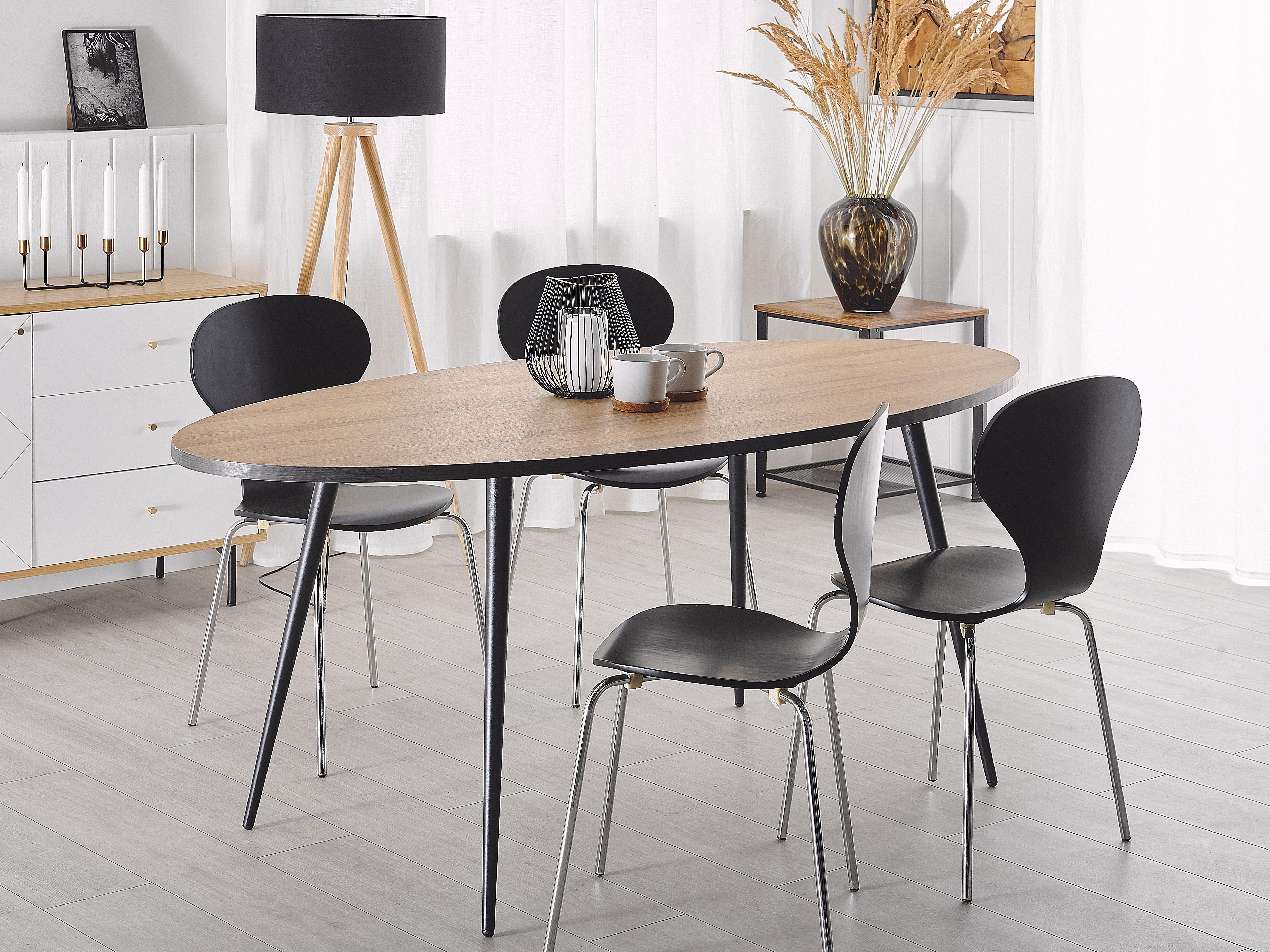 Eettafel OTTAWA Lichtbruin 90 cm 180 cm