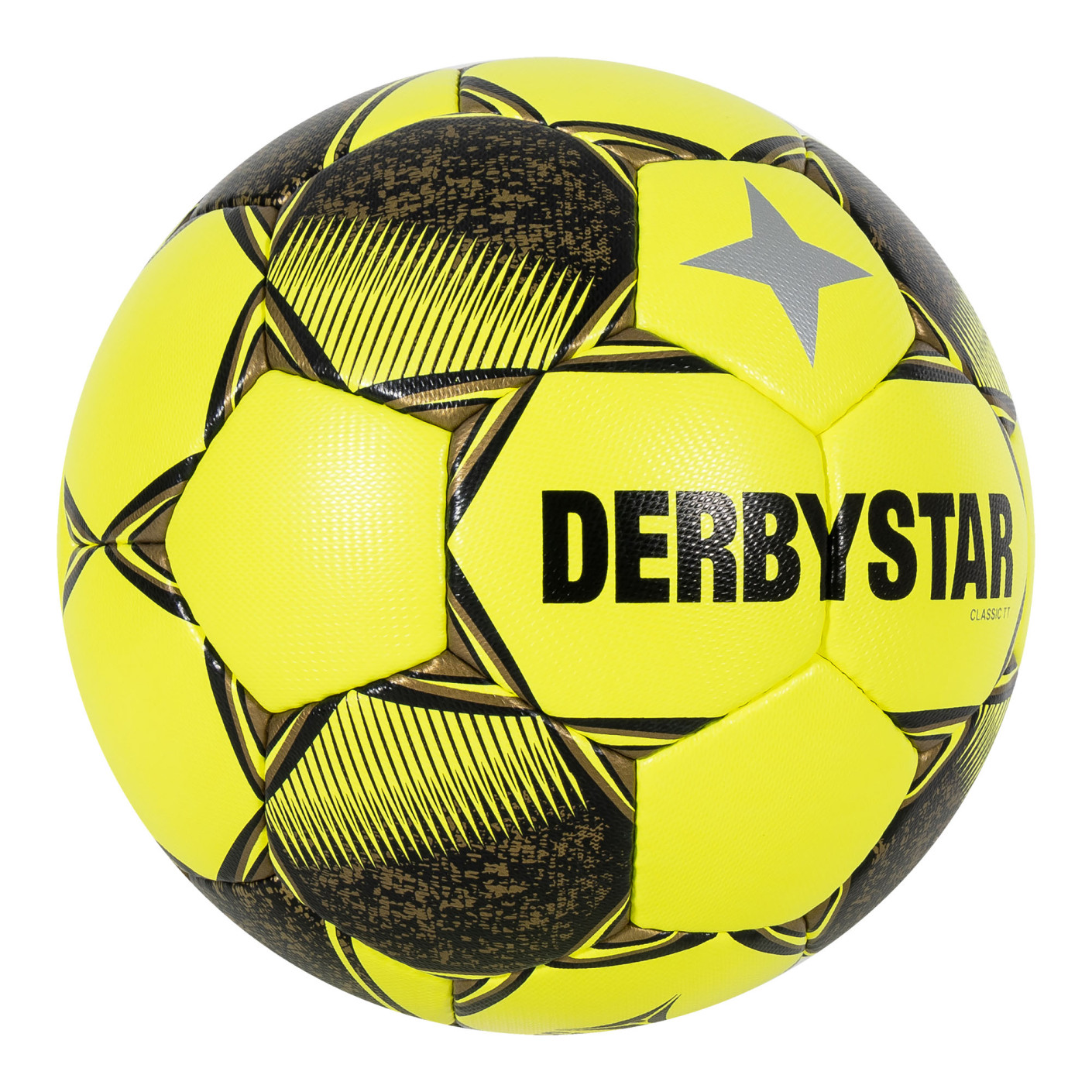 Derbystar Classic TT II Kunstgras Voetbal Maat 5 Geel Zwart Grijs