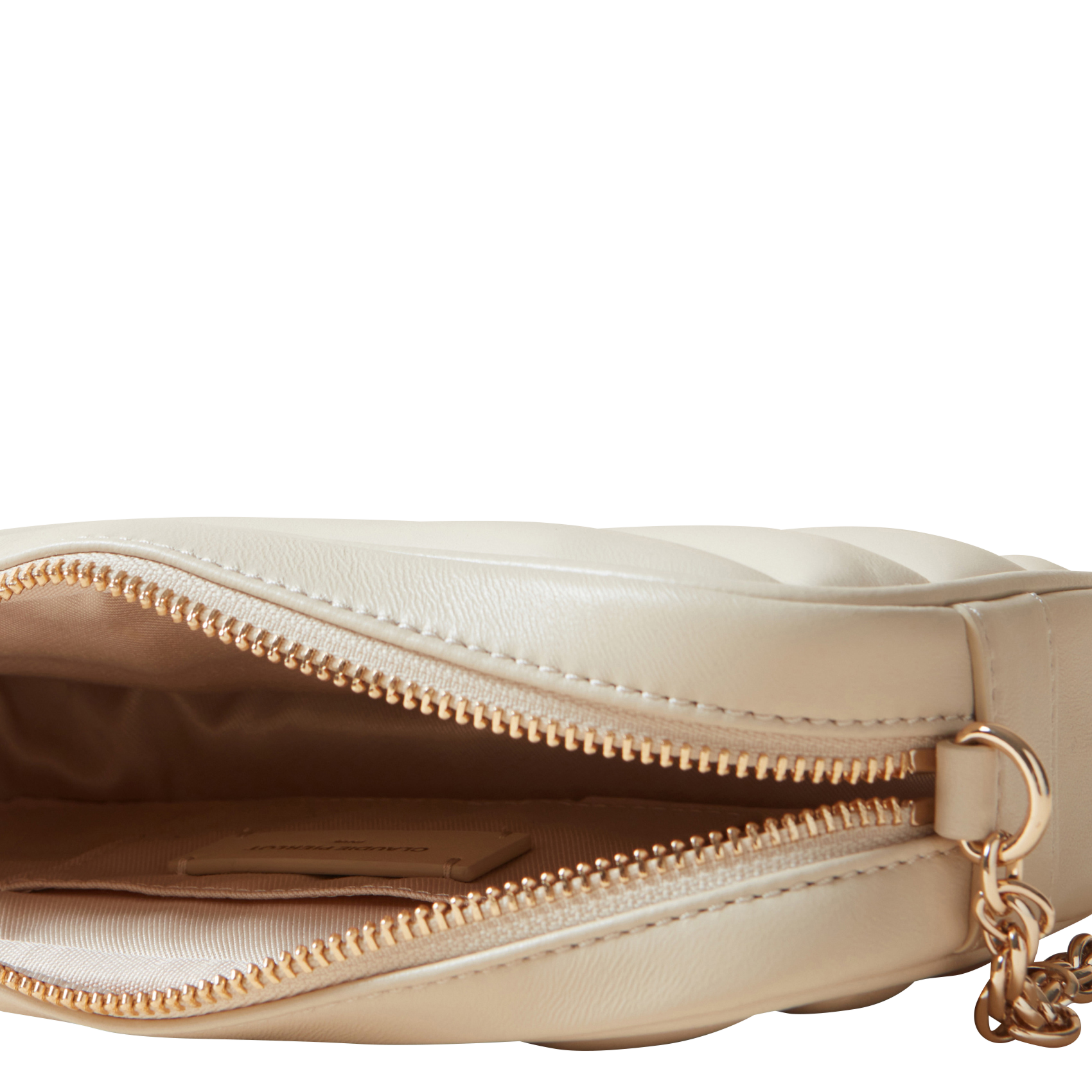 Sac bandoulière en cuir | Beige