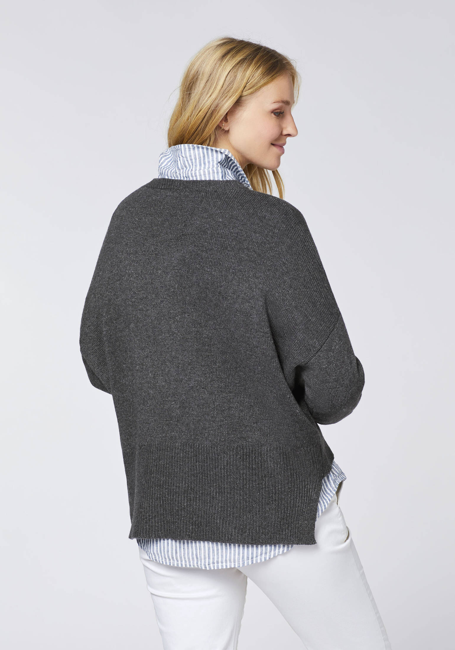 Polo Sylt| Damen Strickpullover mit Rundhalsausschnitt
