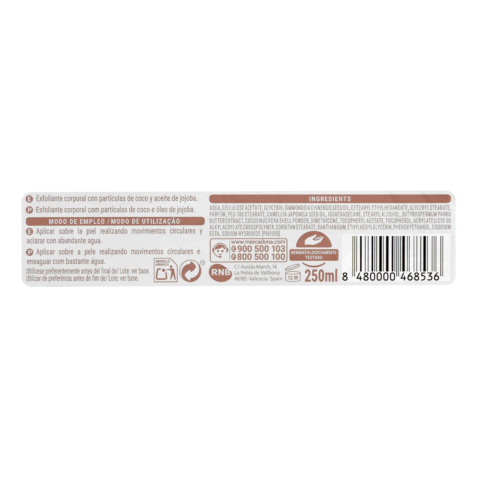 Gommage corporel à la noix de coco Deliplus