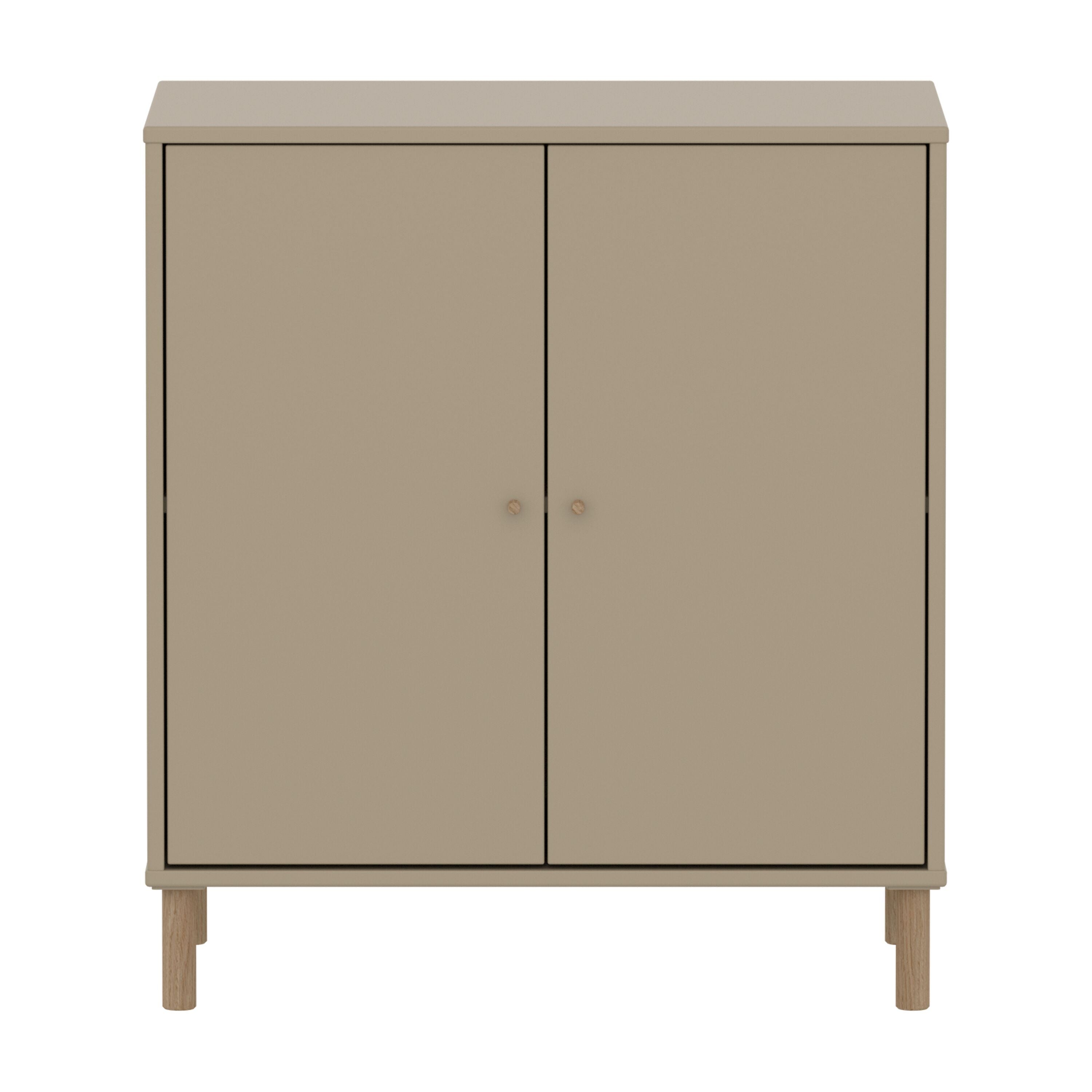 SAGA Regal mit Tür oat,oak knobs u Beine - Oat / B: 75.0 cm x T: 45.0 cm x H: 84.0 cm