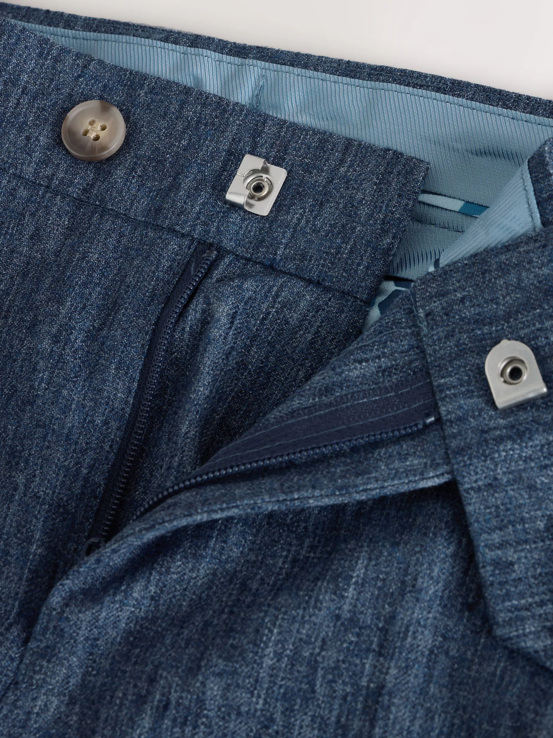 Blauw - Linnen pantalon (3 - 16 jr)