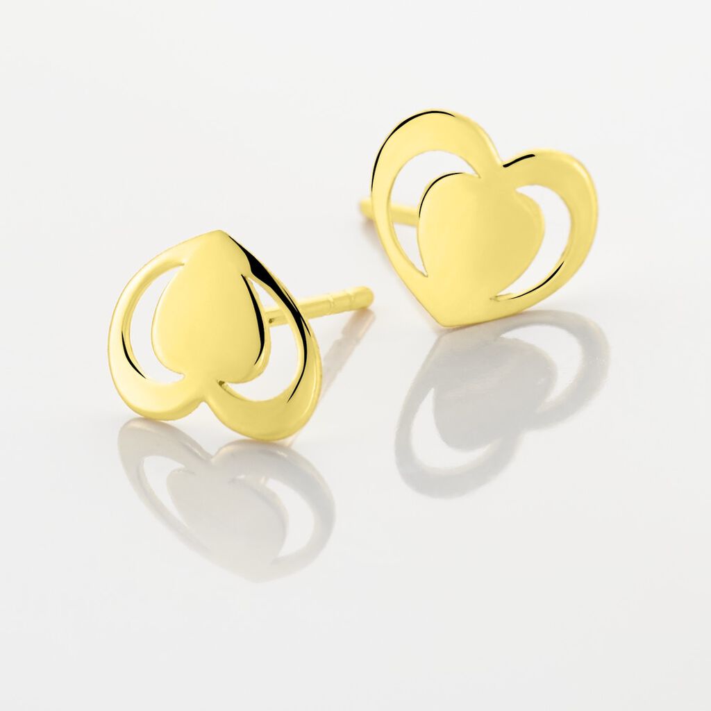 Boucles D'oreilles Puces Ramuncho Or Jaune