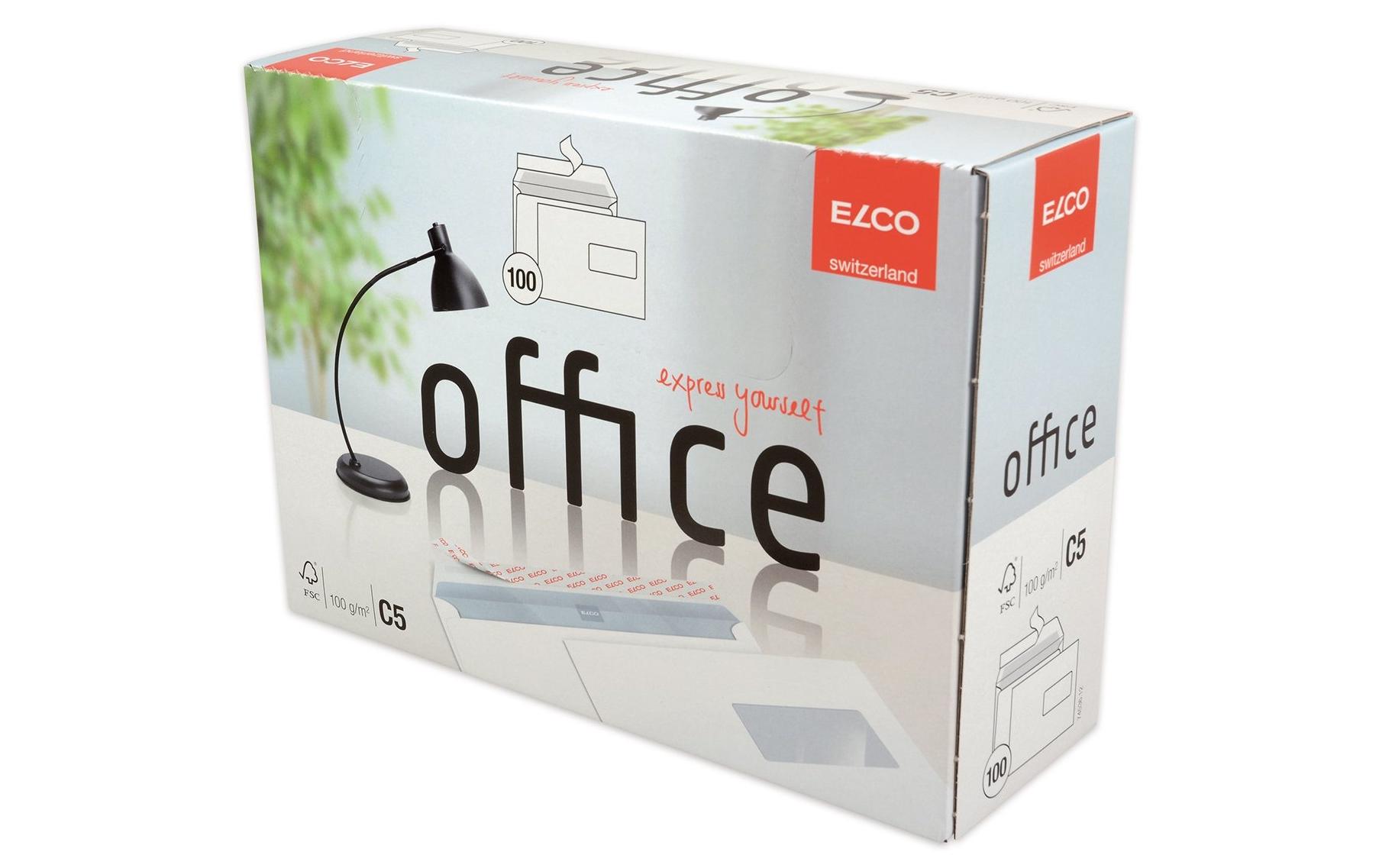 Couvert Office Box C5 mit Fenster rechts, 100 StückKuvert C5 in praktischer Entnahme-Box