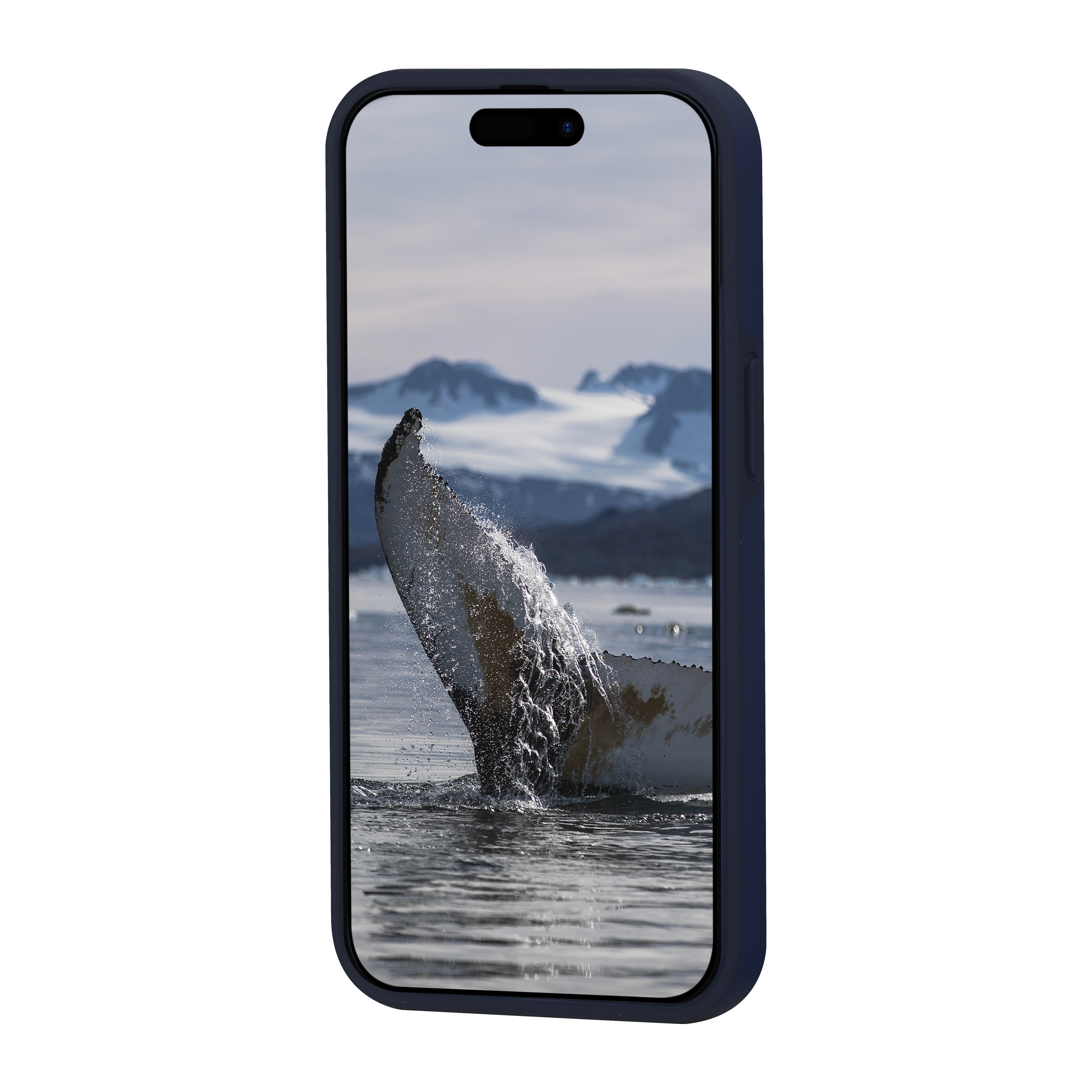 iPhone 15 Plus Hardcase Hülle Clear Case Iceland Ultra D3O MagSafe Recycled (IU67DABL1913) - Blau