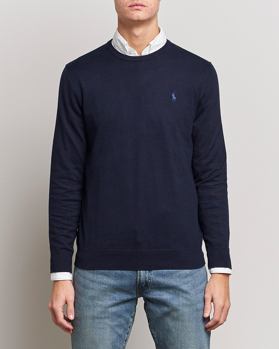 Polo Ralph Lauren Pima Cotton Crew Neck Pullover Hunter Navy