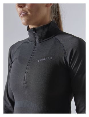 Maillot manches longues 1/2 Zip Femme Craft Active Intensity Zip Noir