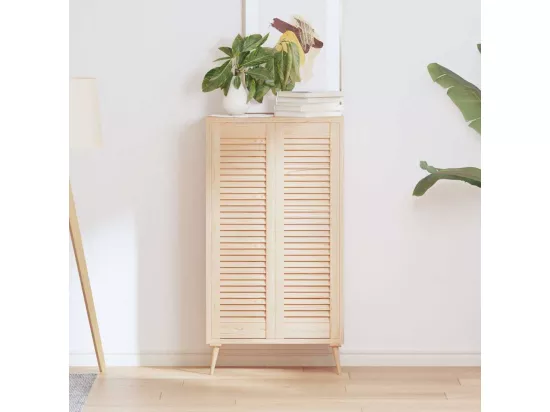 Portes d'armoire à persiennes 2 pcs 99x29,5 cm pin massif