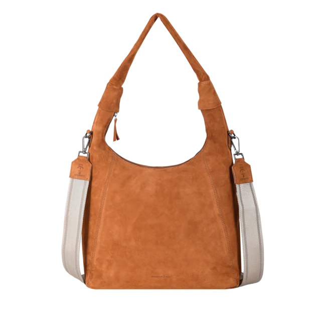 HARBOUR 2nd Hobo »Laurine« Damen Handtasche, Umhängetasche, Schultertasche mit Ziernähten