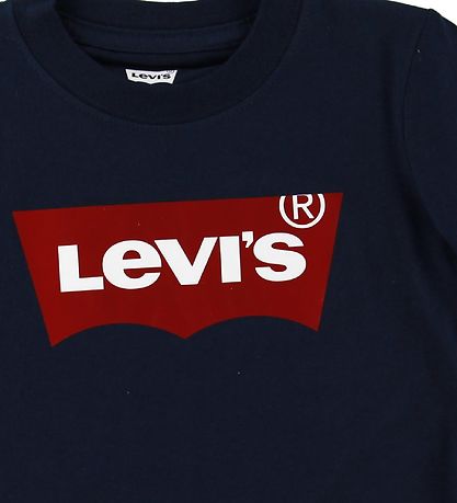 Levis T-Shirt - Fledermausflügel - Navy m. Logo